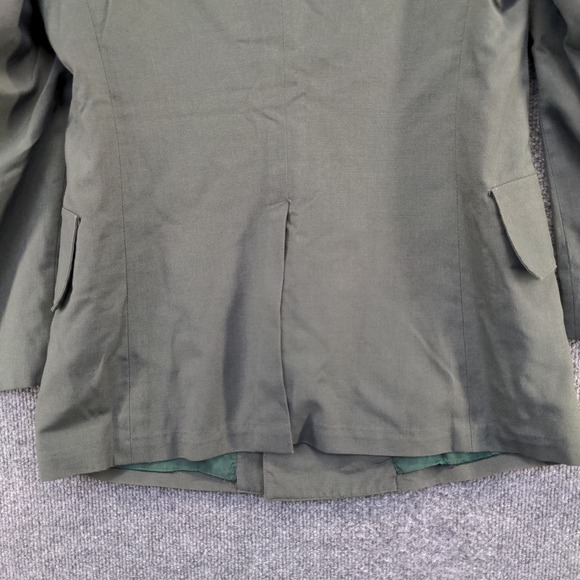U.S. Army Tropical Dress Coat Green Size 34 Short Poly Wool Blend Uniform - Picture 7 of 14